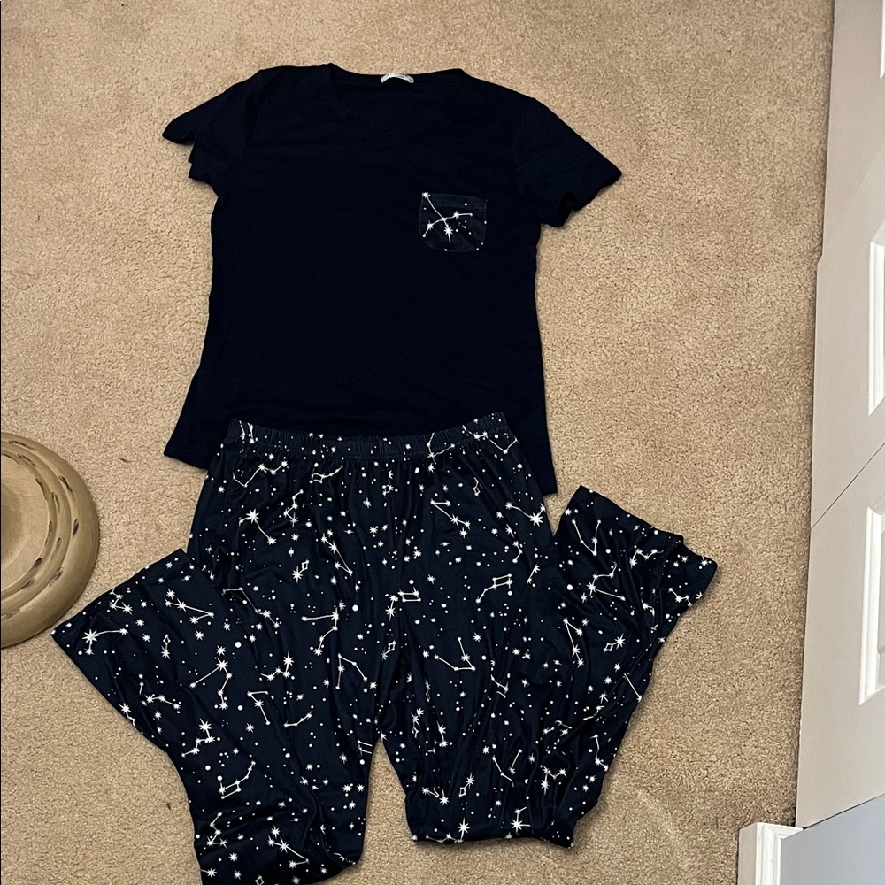 Kids/Womens Navy Constellation Pajama Set